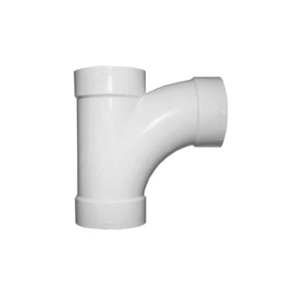 TE EN PVC D'ASPIRATION DE Ø51MM/90º