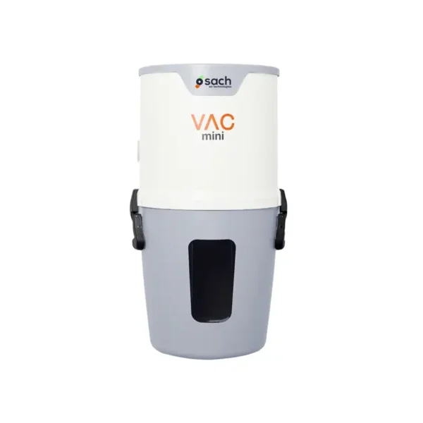 Centrale d'aspiration centralisée SACH VAC MINI 1800W 35L filtre HEPA pour logement jusqu'à 400 m²