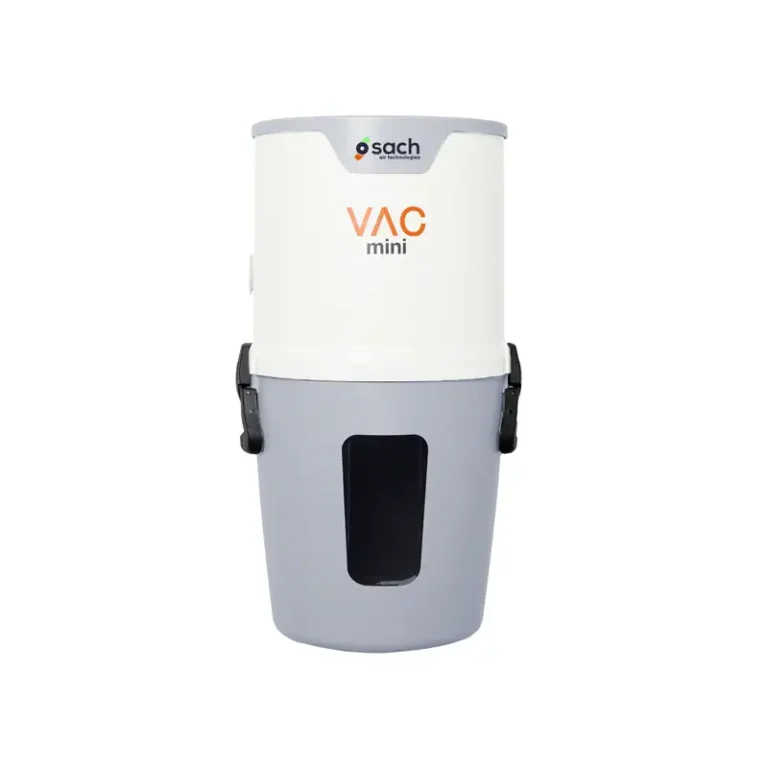 Centrale d'aspiration centralisée SACH VAC MINI 1800W 35L filtre HEPA pour logement jusqu'à 400 m²