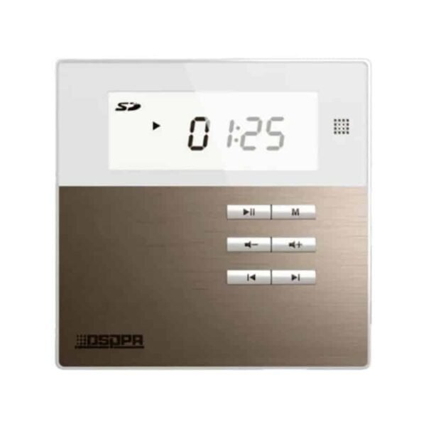 Mini amplificateur 2x10W FM/USB/SD/BT avec 2 haut-parls. White