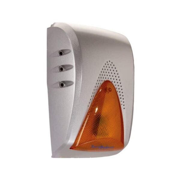 Sirène auto-alimentée avec clignotant à LED couleur orange - boîtier en aluminium verni - IP34