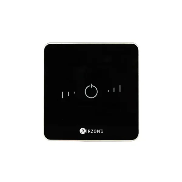 Thermostat filaire Airzone Flexa 3 Lite finition acier et verre pour régulation de zone