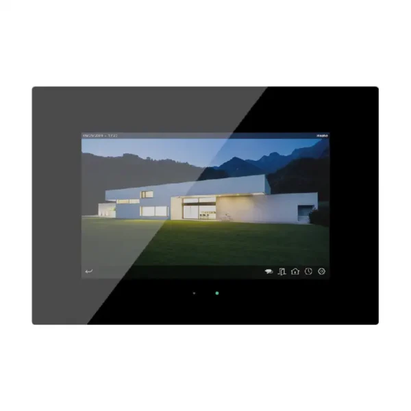 Écran tactile KNX 10 pouces Iddero HC3L Glass Noir – IPS capacitif 512 pages interphone vidéo