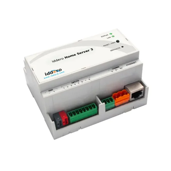 Serveur domotique KNX Iddero Home Server sur rail DIN – contrôle smartphone et tablette