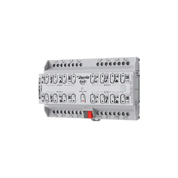 Actionneur multifonction KNX Secure 16 sorties 16A rail DIN Zennio MAXINBOX 16 V4