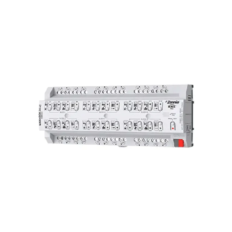 Actionneur multifonction KNX Zennio MAXINBOX 24 V2 – 24 sorties rail DIN 12 modules
