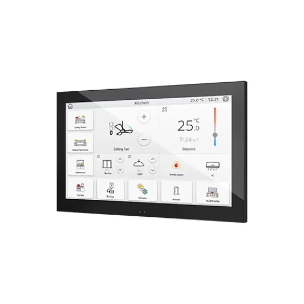 Écran tactile capacitif KNX 10 pouces Zennio Z100 – contrôle domotique couleur 16M