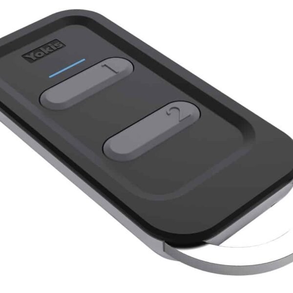 TÉLÉCOMMANDE 2 BOUTON Chaque canal peut piloter n’importe quel produit radio YOKIS (éclairage, volets, scénarios, etc.) YOKIS