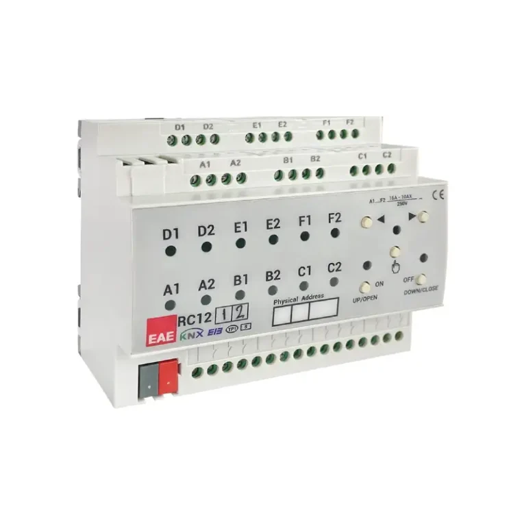 Contrôleur de salle KNX EAE RC 1212 S-KNX MC – gestion lumière, volets et ventilation (réf. 48209)